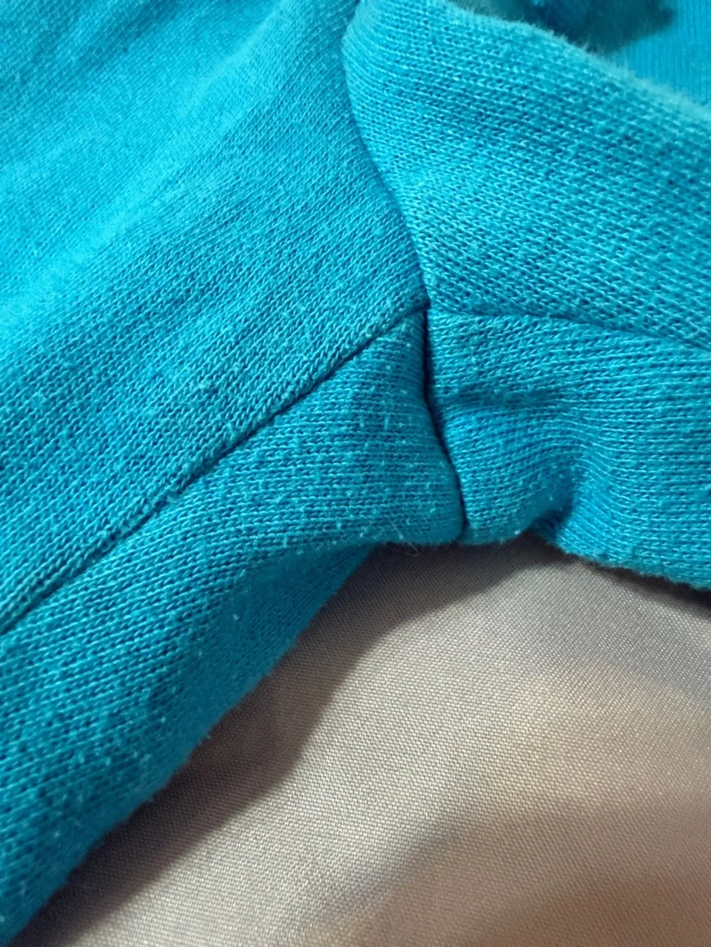 Vintage Justice Turquoise Y2K Fold-Over Graphic Sweatpants Size 14/16